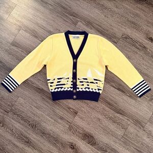 San Remo Vintage Sailboat Cardigan